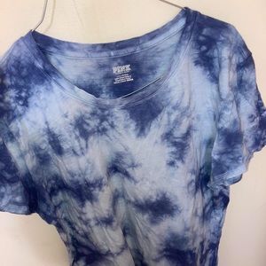 Blue tie dye shirt from Pink